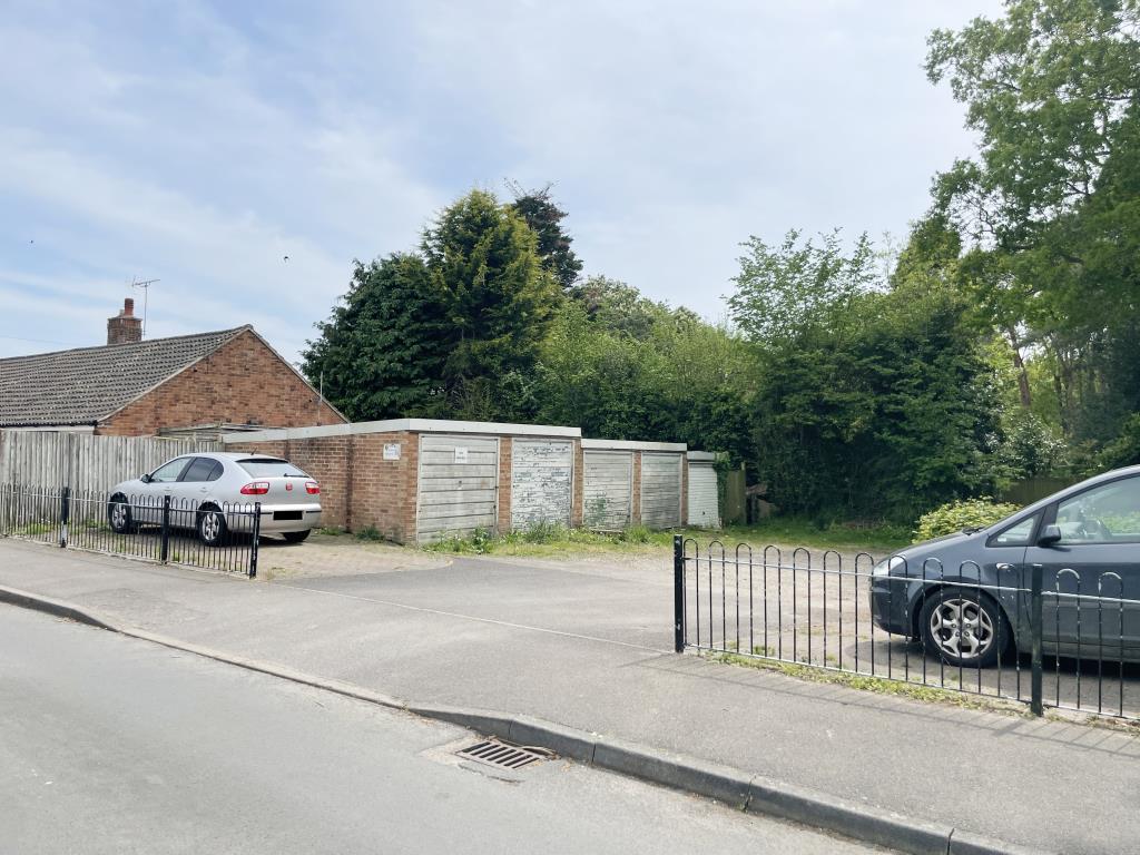 Lot: 93 - FIVE LOCK-UP GARAGES AND LAND -